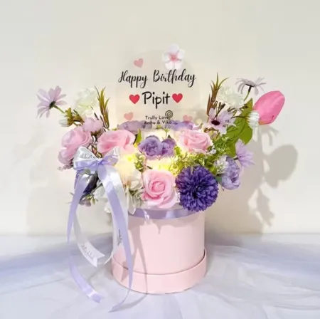 Bloom Box Akrilik Ucapan Ulang Tahun Aceh Barat Daya